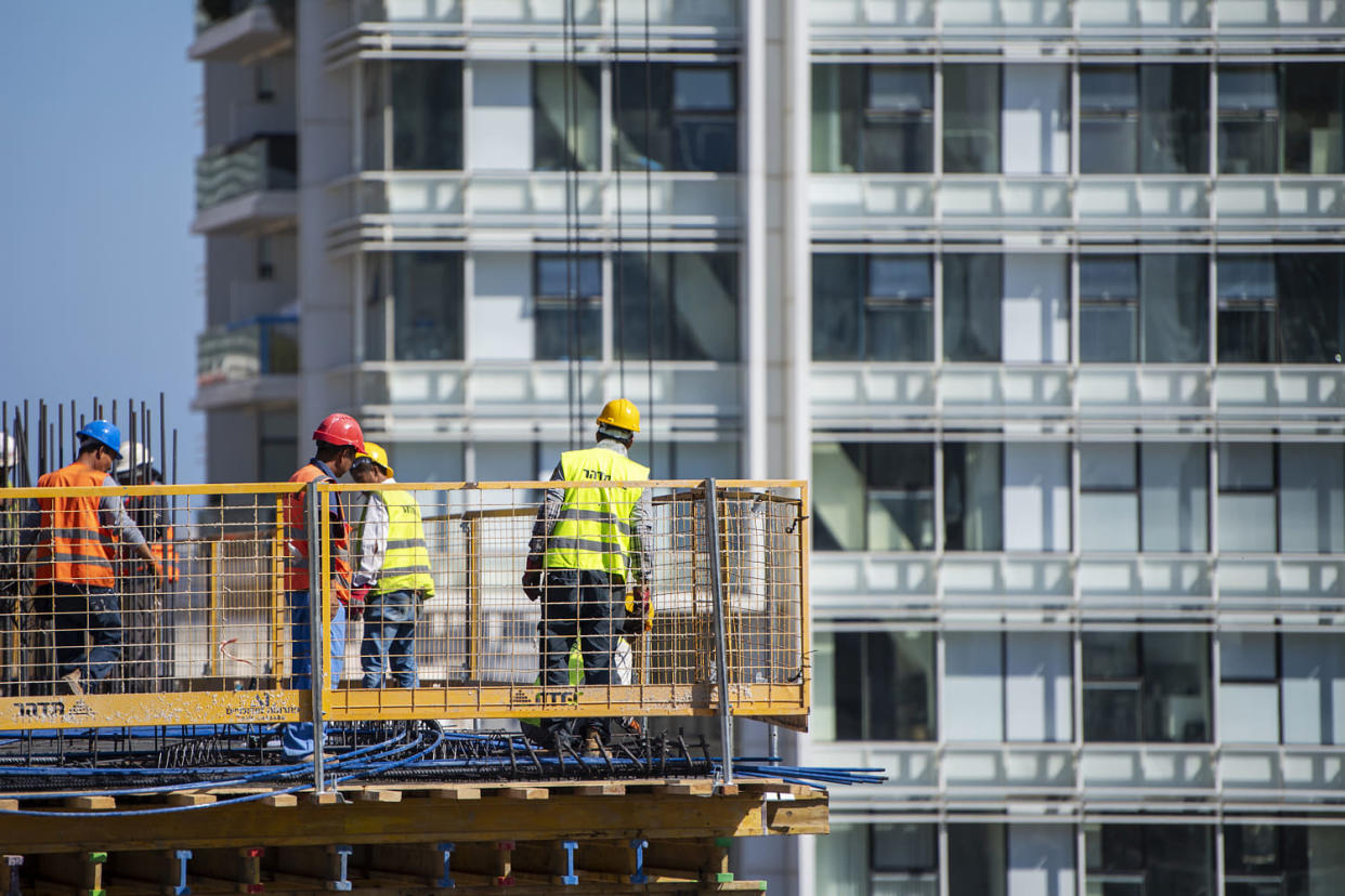 Construction in Israel (Christophe Gateau / DPA via Getty Images file)