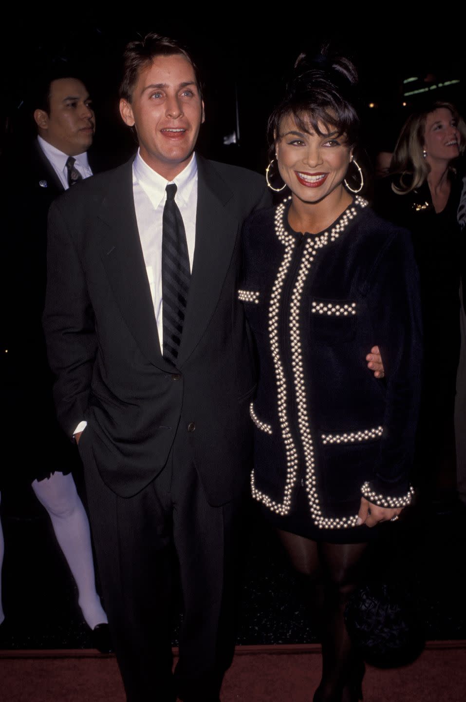 <p>For those of you who don’t know, before Paula Abdul’s name was synonymous with American Idol, she was a big pop star in the ’80s and ’90s and she was married to another ’80s star, Brat Pack member Emilio. (Emilio is also Martin Sheen’s oldest son and Demi Moore’s former fiancé, so there’s that.) The couple got married in Santa Monica in 1992 but divorced two years later, reportedly because Paula wanted kids and Emilio (who already had two) didn’t. <a href="https://ew.com/article/1998/04/24/paula-abdul-and-emilio-estevez-together-forever/" rel="nofollow noopener" target="_blank" data-ylk="slk:Paula told People" class="link ">Paula told People</a>, “It was very hard for him to admit that he couldn’t handle having kids again. It was heartbreaking for us both.”</p>
