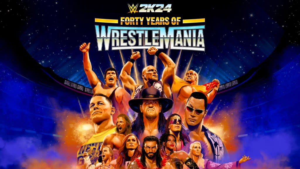 wwe 2k24 forty years of wrestlemania NEW