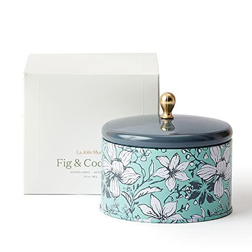 23) La Jolie Muse Fig & Coconut Scented Candle