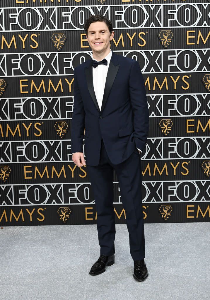 evan peters at 75th primetime emmy awards