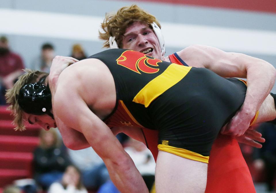 Brody Sampson has gone 86-3 since joining the Ballard wrestling team last season.