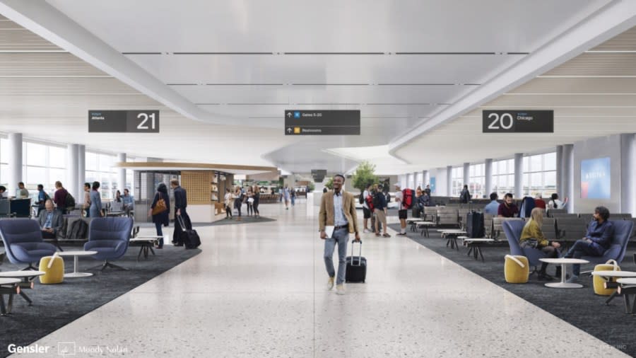 A rendering of the new terminal coming to John Glenn International Airport. (Courtesy Photo/Columbus Regional Airport Authority)