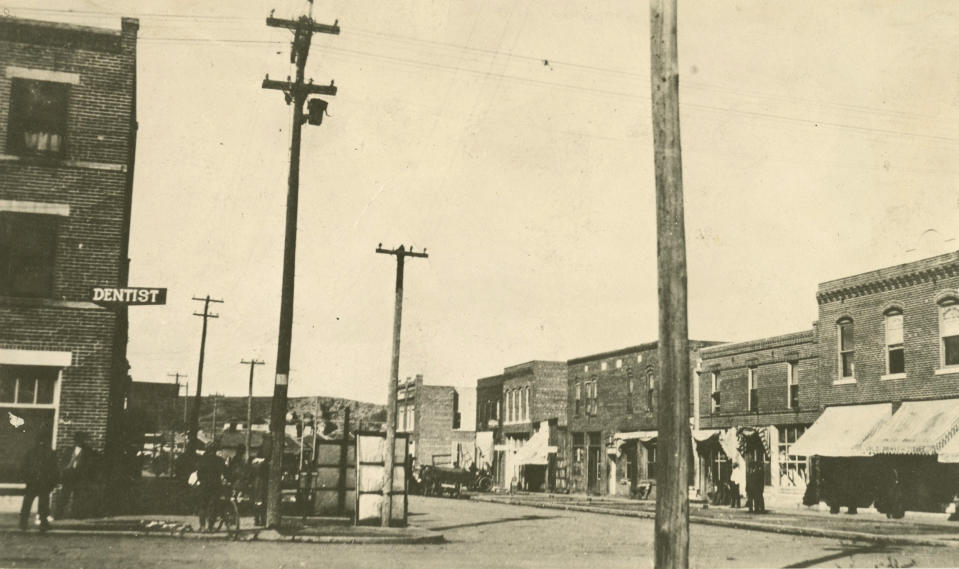 North Greenwood Ave. in Tulsa, Okla., prior to the 1921 Tulsa massacre. (Collection of the Smithsonian National Museum of African American History and Culture)