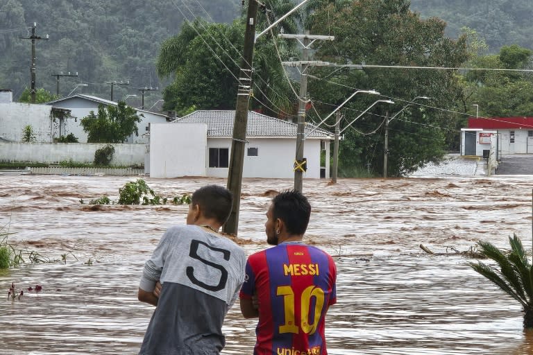 Bei schweren Überschwemmungen im Süden Brasiliens sind mindestens zehn Menschen ums Leben gekommen. (Gustavo Ghisleni)