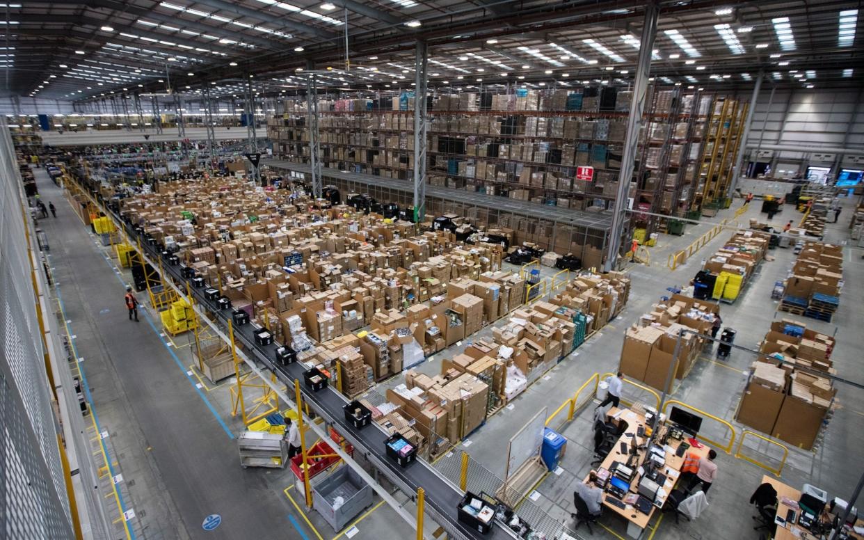 Inside an Amazon warehouse - Bloomberg