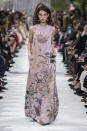 <p><i>Pink embellished maxi dress from the SS18 Valentino collection. (Photo: ImaxTree) </i></p>