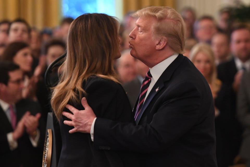 Photos of Trump's Bonkers Post-Impeachment Presser Show His Most Unhinged Speech to Date