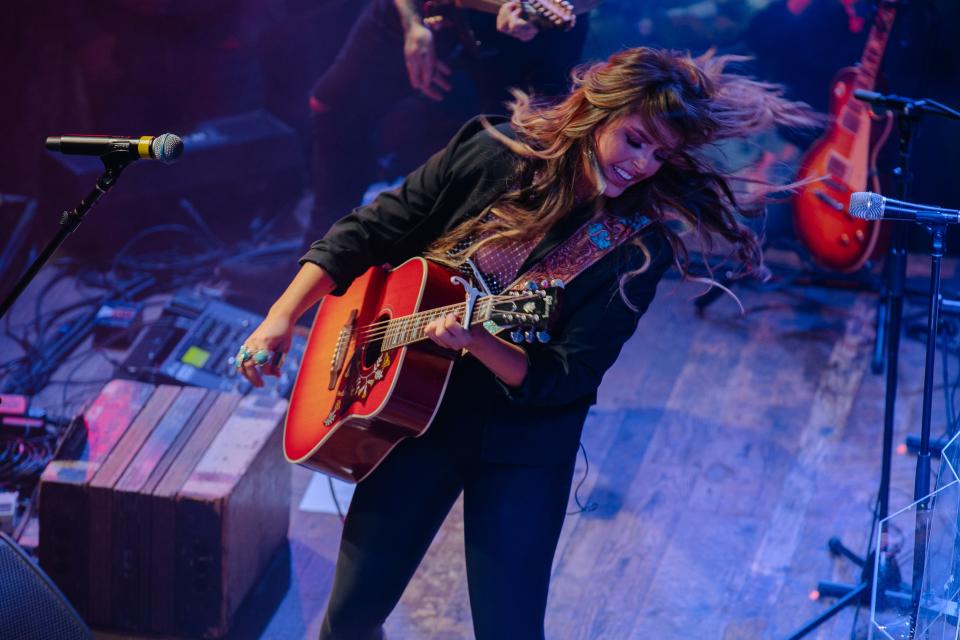 Ella Langley performs at Nashville Lifestyles "Music In The City" at Ole Red on January 19, 2023 in Nashville, Tennessee.