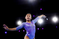 <p>Sunisa "Suni" Lee is the 18 year old gymnast who is making her Olympic debut. She was born and raised in Saint Paul, Minnesota. (Photo by Laurence Griffiths/Getty Images)</p> 