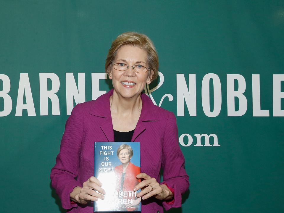 elizabeth warren book signing