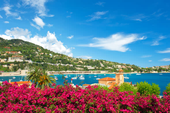 beautiful mediterranean landscape. french riviera near Nice and Monaco