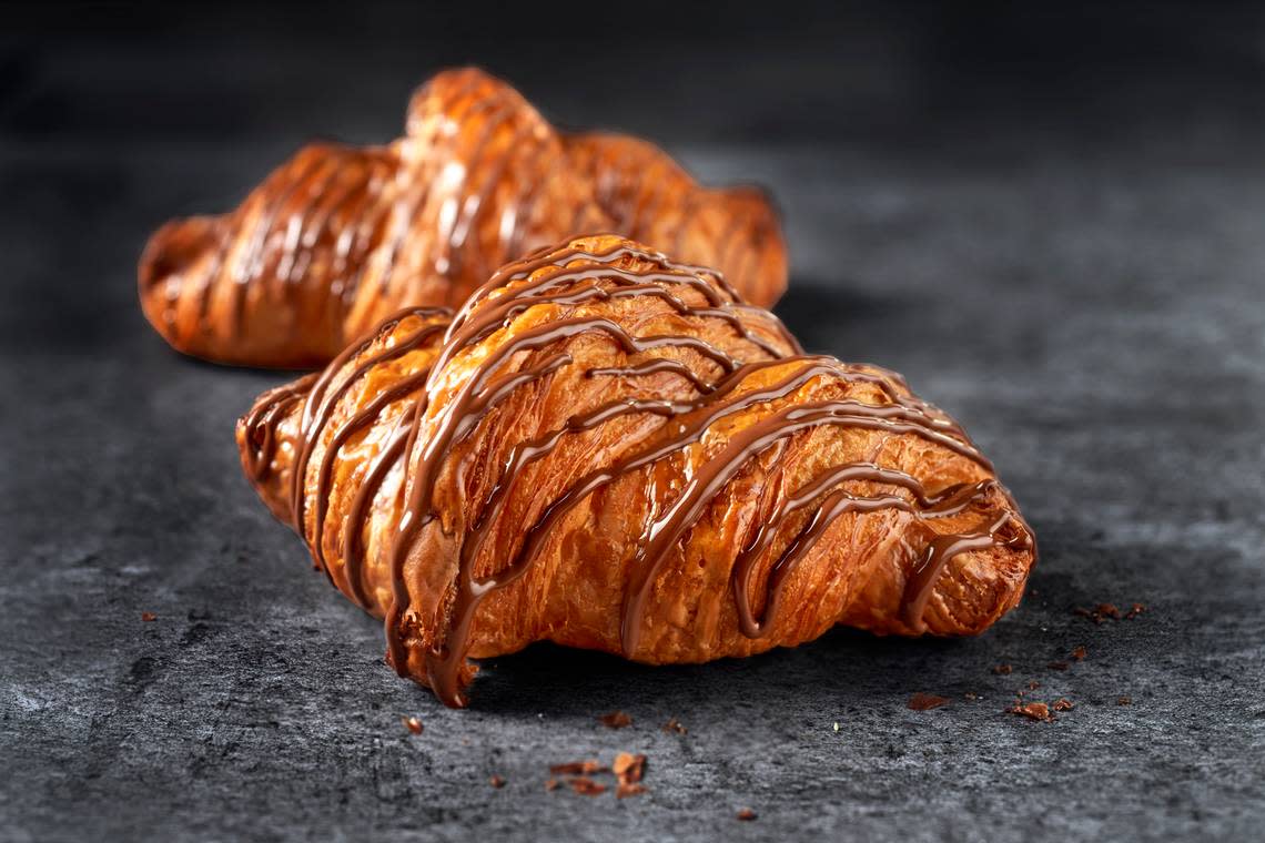 Chocolate croissant from Paris Baguette