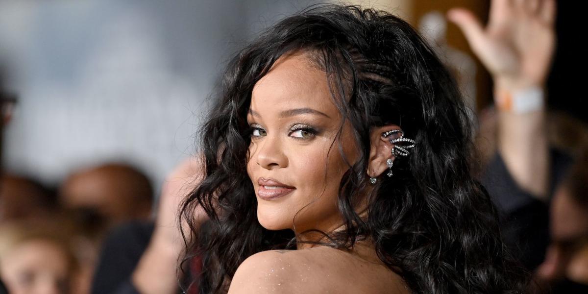 Rihanna’s freshly dyed ice blonde updo could be her best hairstyle yet