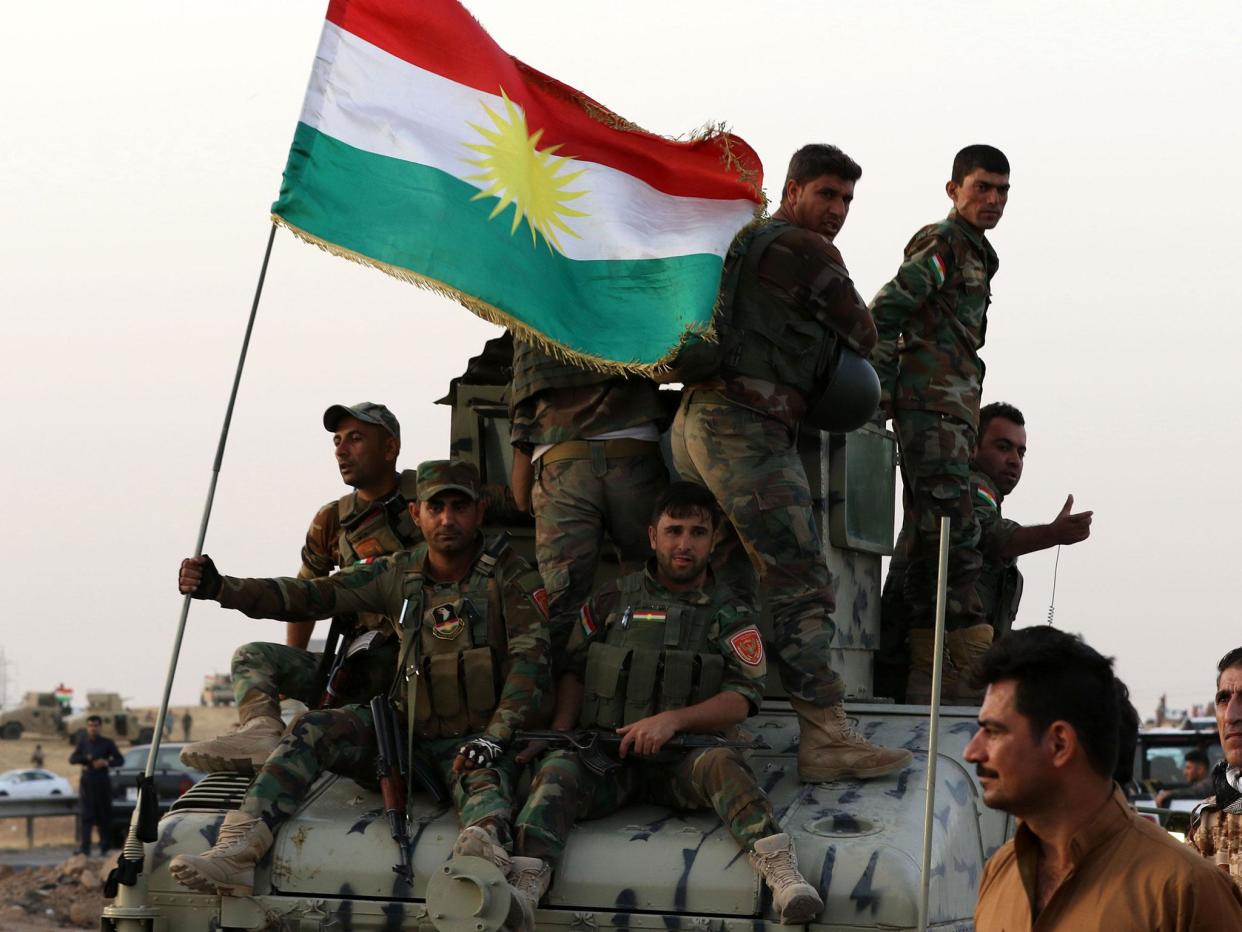 Iraqi forces launched a major military operation in Kirkuk three weeks into a deepening crisis between Baghdad and the country's Kurds since their independence referendum: SAFIN HAMED/AFP/Getty Images