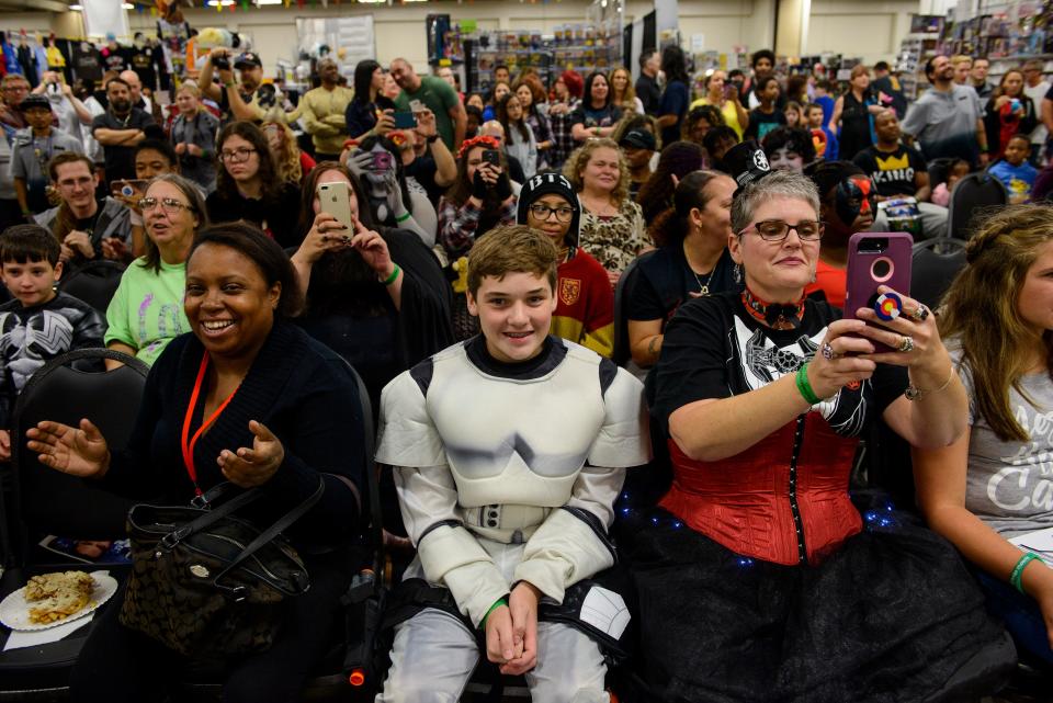 Visitors to the 2018 Comic Con at the Crown Coliseum watch a lip sync performance. This year's event will be April 27-28.