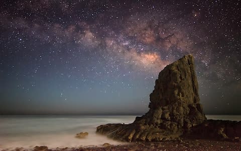 Stars under Playa del Roque in Fuerteventura - Credit: Getty