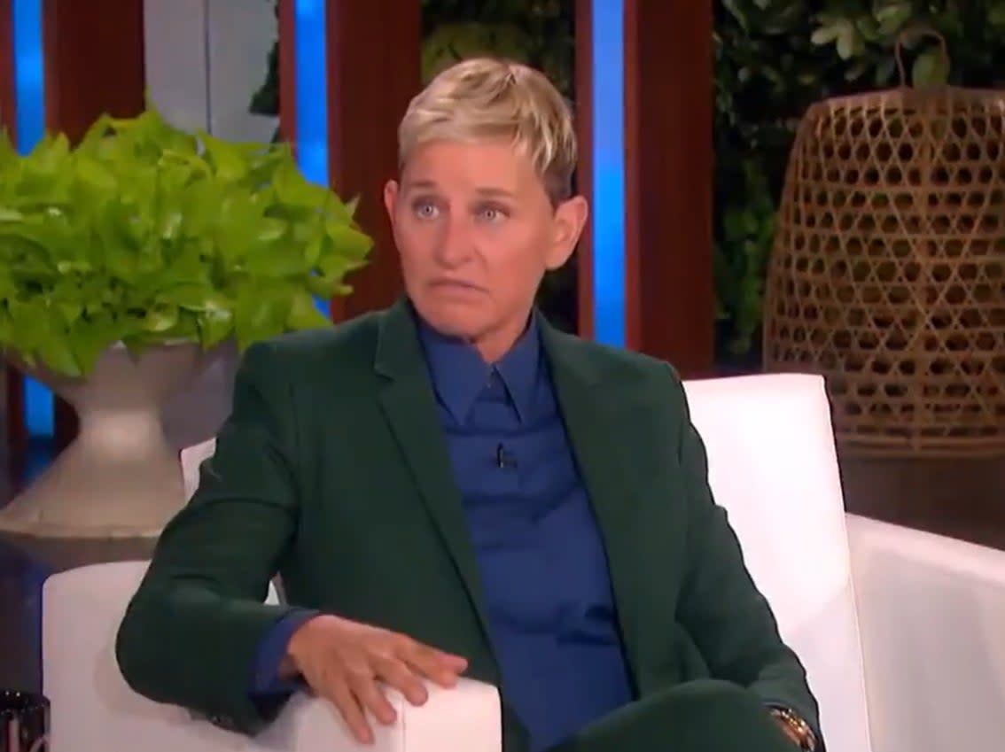 Ellen DeGeneres appearing on Today, following the news that her talk show is coming to an end (NBC)