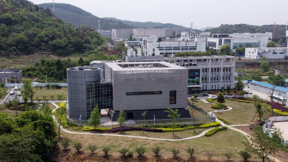 An aerial view of the P4 laboratory at the Wuhan Institute of Virology.