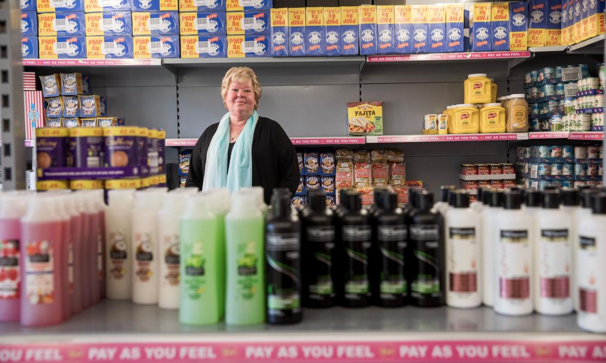 <span>Volunteer Jackie Knox at the Neo Community centre.</span><span>Photograph: Gary Calton/The Guardian</span>