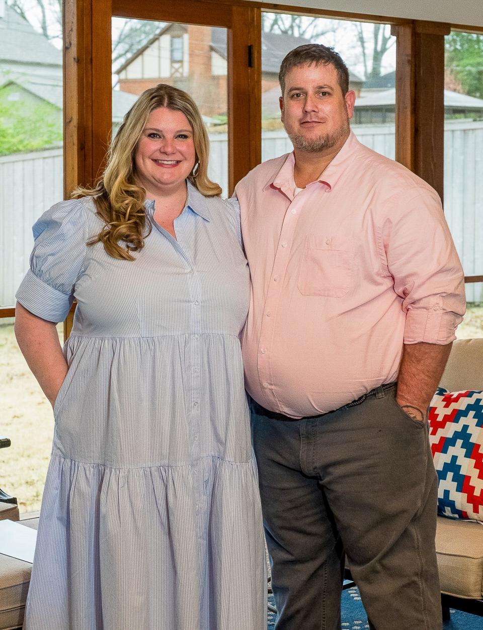 Abigail and Phillip Anton love the spaciousness and abundant storage areas of their new home.