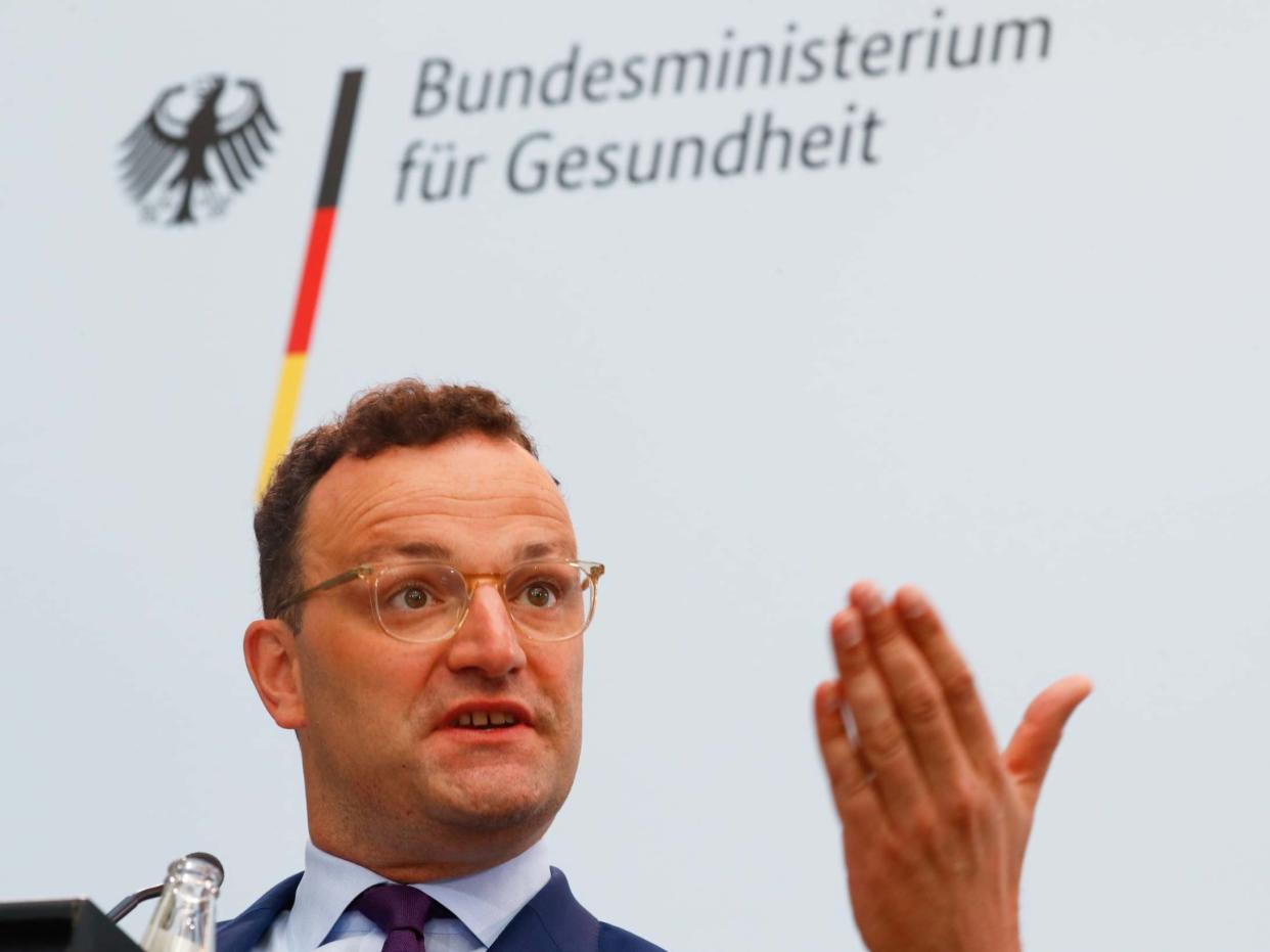 German health minister Jens Spahn: Reuters