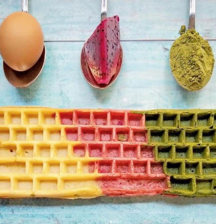 日本推特爆紅，鍵盤鬆餅。（圖／翻攝自The Keyboard Waffle Iron IG）