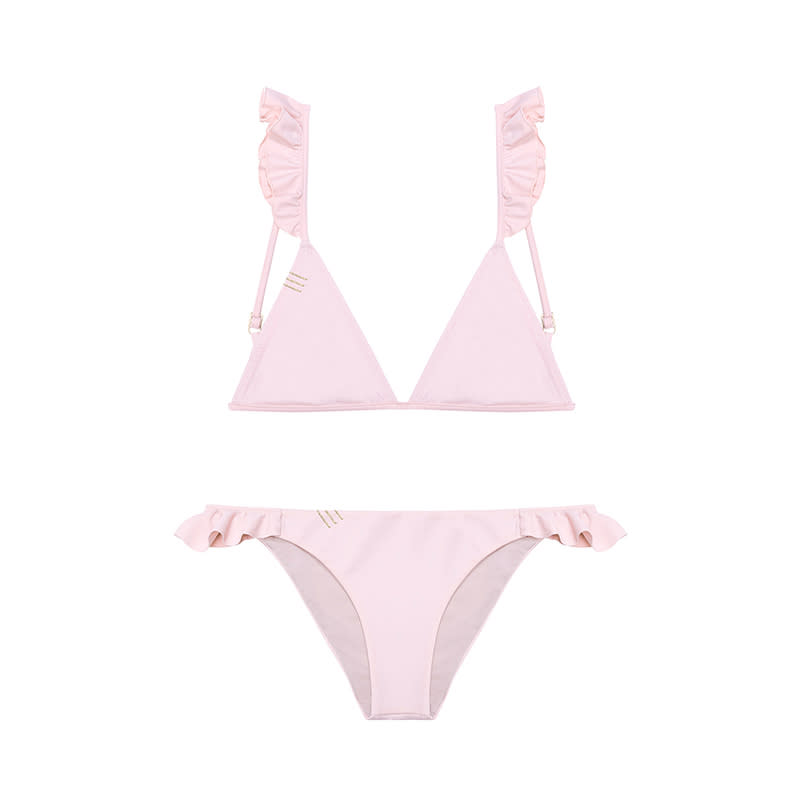 <a rel="nofollow noopener" href="http://rstyle.me/n/cnsfnijduw" target="_blank" data-ylk="slk:Frill Bikini Top, Anine Bing, $89;elm:context_link;itc:0;sec:content-canvas" class="link ">Frill Bikini Top, Anine Bing, $89</a><a rel="nofollow noopener" href="http://rstyle.me/n/cnsfnujduw" target="_blank" data-ylk="slk:Frill Bikini Bottoms, Anine Bing, $89;elm:context_link;itc:0;sec:content-canvas" class="link ">Frill Bikini Bottoms, Anine Bing, $89</a>