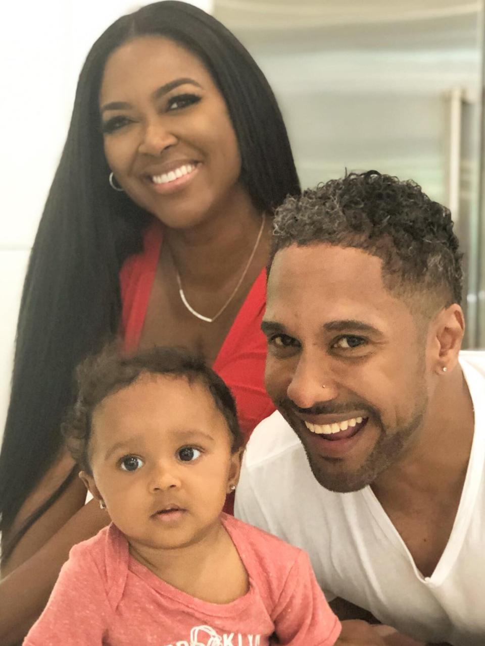 Kenya Moore and Marc Daly with their daughter