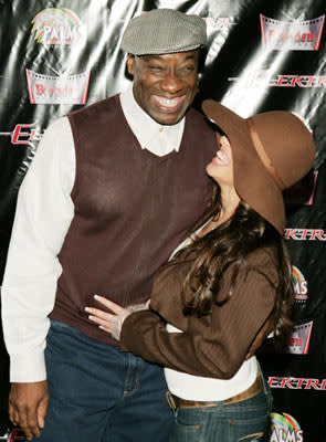 Michael Clarke Duncan and guest at the Las Vegas premiere of 20th Century Fox's Elektra