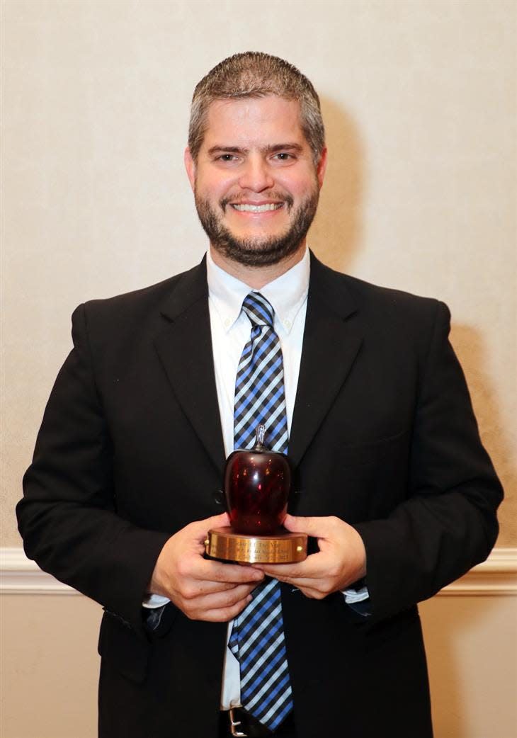 Steven Loudon, from W.C. Friday Middle School, in Dallas, was named the 2022-23 Teacher of the Year.