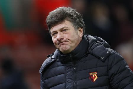 Britain Football Soccer - Stoke City v Watford - Premier League - bet365 Stadium - 3/1/17 Watford manager Walter Mazzarri looks dejected after the game Reuters / Darren Staples Livepic