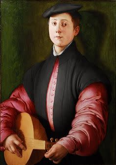 <span class="caption">Pontormo, Portrait of a Man with a Lute, c.1530, oil on panel.</span> <span class="attribution"><span class="source">Private collection. ©Eckart Lingenauber.</span>, <a class="link " href="http://creativecommons.org/licenses/by/4.0/" rel="nofollow noopener" target="_blank" data-ylk="slk:CC BY;elm:context_link;itc:0;sec:content-canvas">CC BY</a></span>