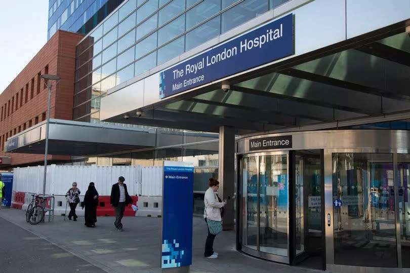 The main entrance to the Royal London Hospital in Whitechapel, East London -Credit:Mike Kemp/In Pictures via Getty Images Images