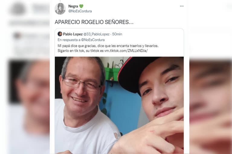 El hijo del chofer hizo su aparición en redes sociales. (Foto Twitter @33_PabloLopez)