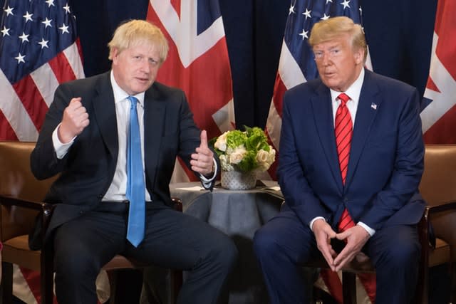 Boris Johnson and Donald Trump