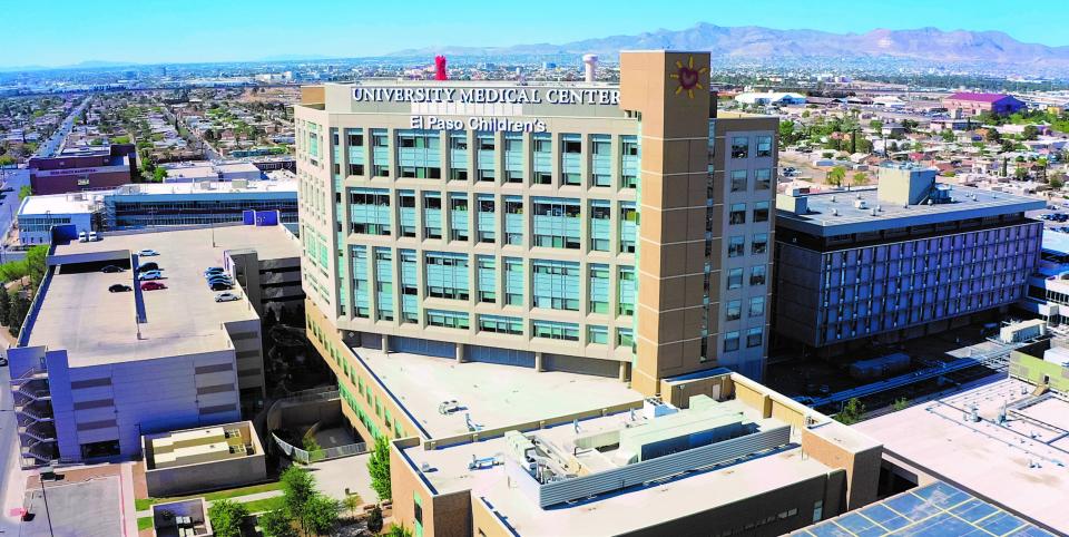 University Medical Center of El Paso, right, and El Paso Children's Hospital are seen in a file photo.