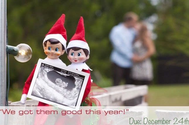 From baby bumps dressed in holiday lights to ugly-sweater parties, get inspired by these genius Christmas pregnancy announcement ideas submitted by happy parents-to-be.