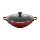 <p><strong>Le Creuset</strong></p><p>lecreuset.com</p><p><a href="https://go.redirectingat.com?id=74968X1596630&url=https%3A%2F%2Fwww.lecreuset.com%2Fwok-factory-to-table-sale-cerise%2FL2508-3267.html&sref=https%3A%2F%2Fwww.goodhousekeeping.com%2Flife%2Fmoney%2Fg33563225%2Fle-creuset-factory-sale-august-2020%2F" rel="nofollow noopener" target="_blank" data-ylk="slk:Shop Now;elm:context_link;itc:0;sec:content-canvas" class="link ">Shop Now</a></p><p><del>$275</del><strong><br>$165</strong></p><p>Anyone who wants to add a new recipe to their repertoire will find a lot to love about Le Creuset's Wok. Thanks to its cast-iron interior, whipping up some stir-fry has never been so easy or delicious. </p>