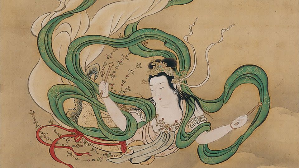 Yukinobu had "perfect control of the brush," according to curator Einor Cervone. Pictured here: "Flying Celestial," in the collection of the Minneapolis Institute of Art. - The Picture Art Collection/Alamy Stock Photo