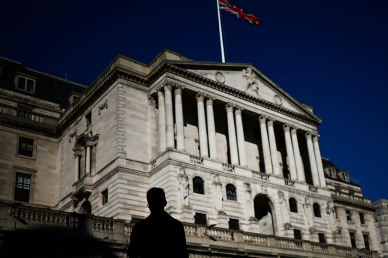 The Bank of England kept interest rates on hold at its meeting Thursday, a day after data showed headline consumer inflation had hit its two percent target (HENRY NICHOLLS)