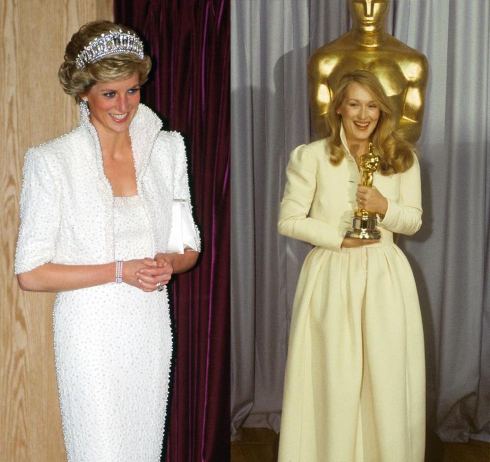 <p>The most underrated trend of the '80s was cropped and collared jackets. We first saw it on Meryl Streep's Oscar dress in 1980, and later Princess Diana wore a stunning Catherine Walker pearl encrusted jacket and evening gown to a state dinner in Hong Kong in 1989. </p>