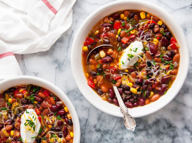 Slow Cooker Three-Bean Chili