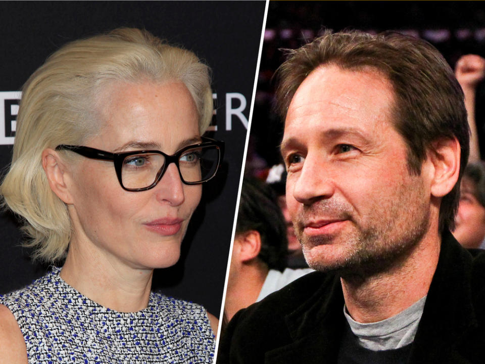 Gillian Anderson (l.) und David Duchovny kennen sich bereits seit fast 30 Jahren. (Bild: [M] Kathy Hutchins / Debby Wong / Shutterstock.com)