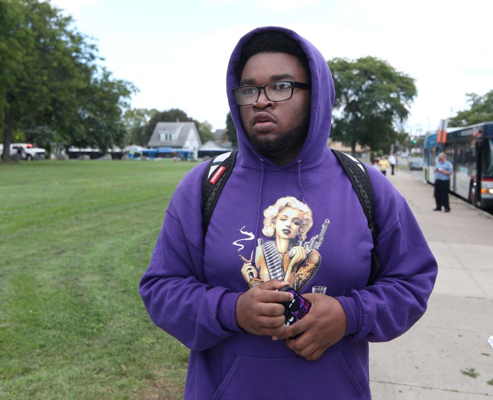 Franklin 11th-grader Donovan Williams talks about closing the school.