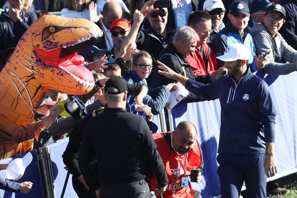 Der Dino lebt! Zumindest beim Ryder Cup