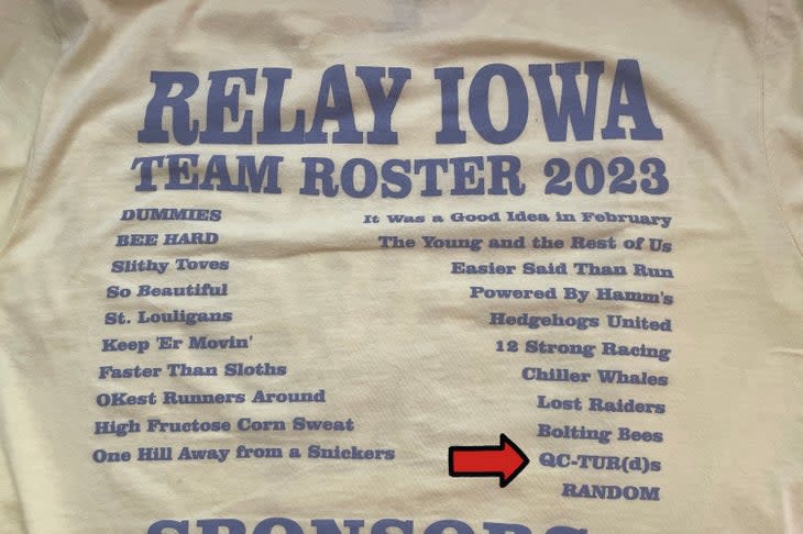 Relay Iowa t-shirt