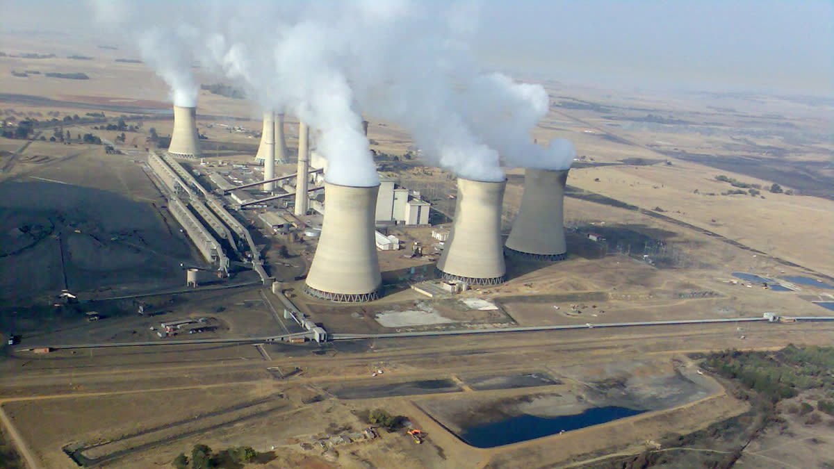  A coal-fired power plant in South Africa. 