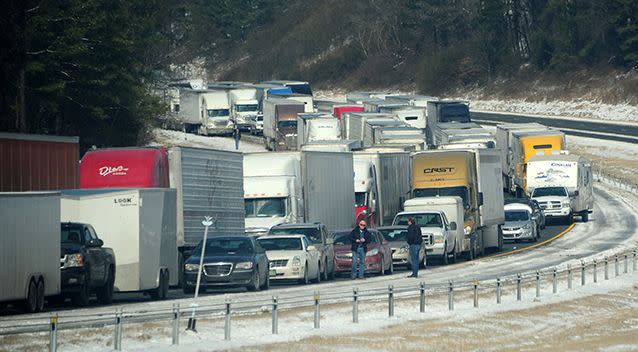 Thousands of accidents have been reported as part of the big freeze affecting the south. Photo: Getty Images