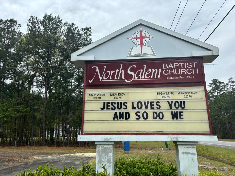 North Salem Baptist Church will be one of the places affected by a nearby commercial development.